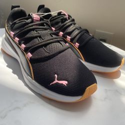 Puma Black and Pink Athletic Shoes