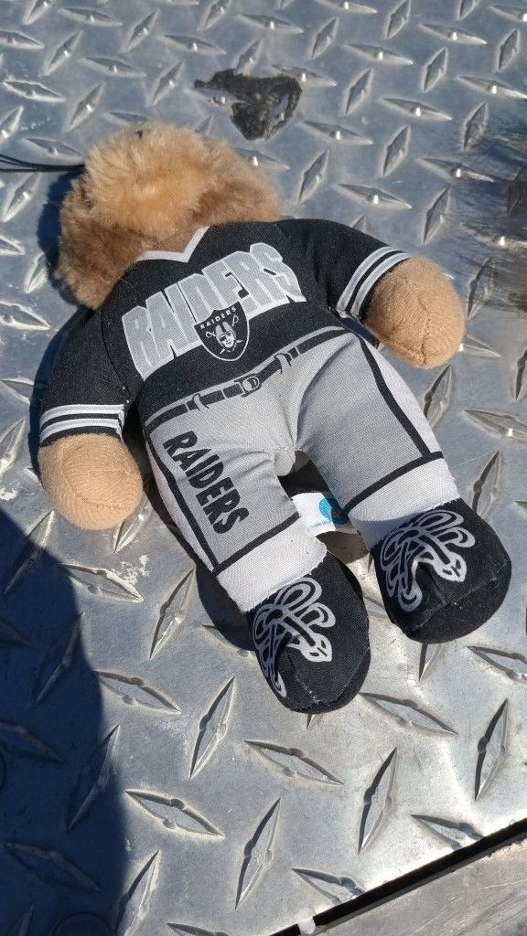 Vintage 1999 Los Angeles Raiders Stuffed Plush Bear