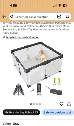 Baby Play pin and mat