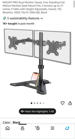 Dual monitors stand