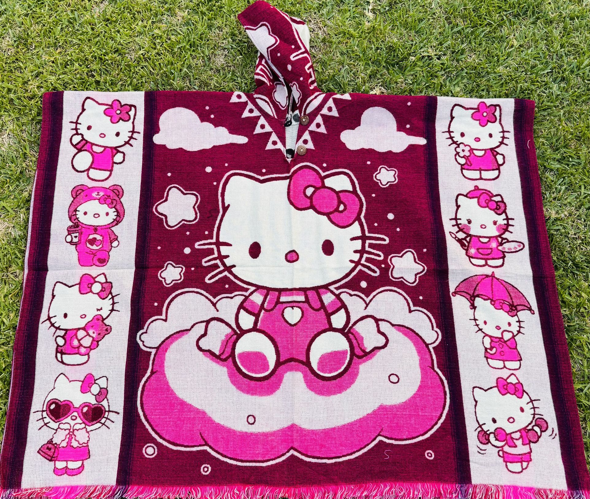 Hello Kitty Adult Size Alpaca Poncho