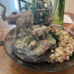 Elephant Family Water Fountain 