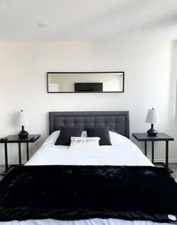 Move Out Sale! (Bed, Nightstands, Coffee Table, Lamp Shelf, And More)