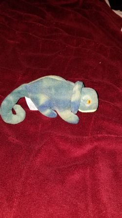 TY Very Rare Teenie Beanie Babies "Green Iggy"