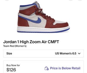 Jordan 1 High Zoom Air CMFT Team Red (Women's)