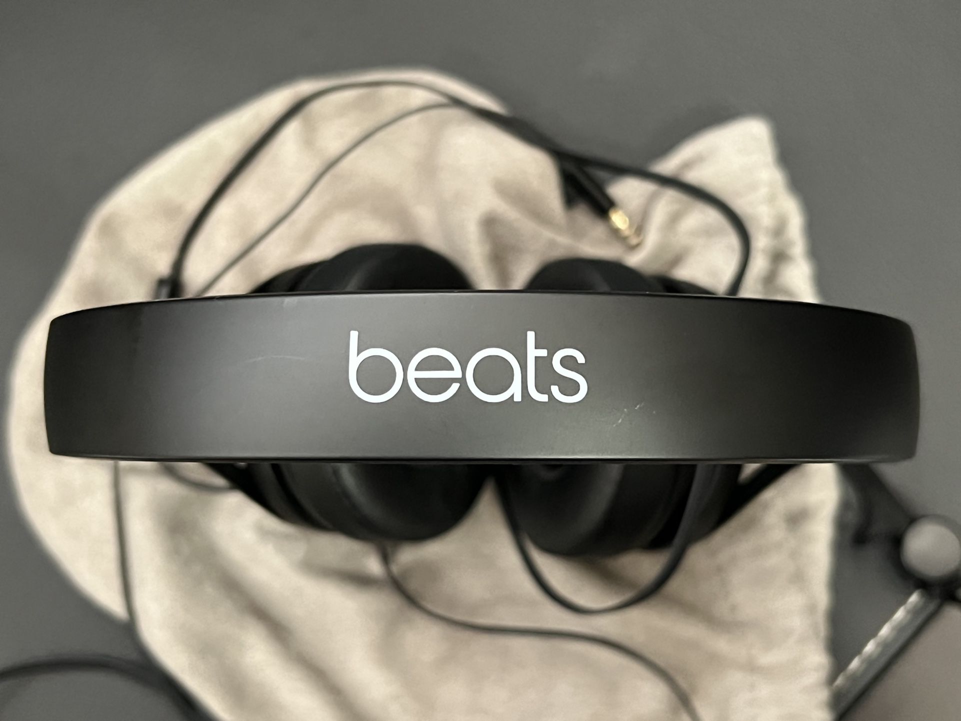 Black Wired Beats Headphones 