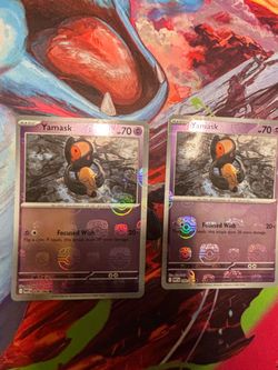 Yamask Holo Pokémon Cards x2