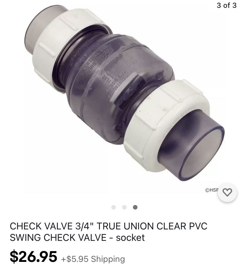 3/4 Check Value Spring