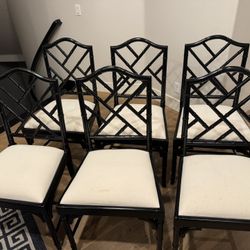 Six Dinning Room Chairs 
