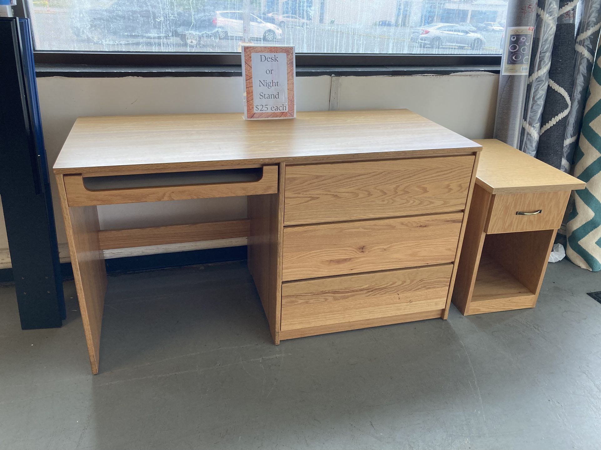 Large Desk And Dresser