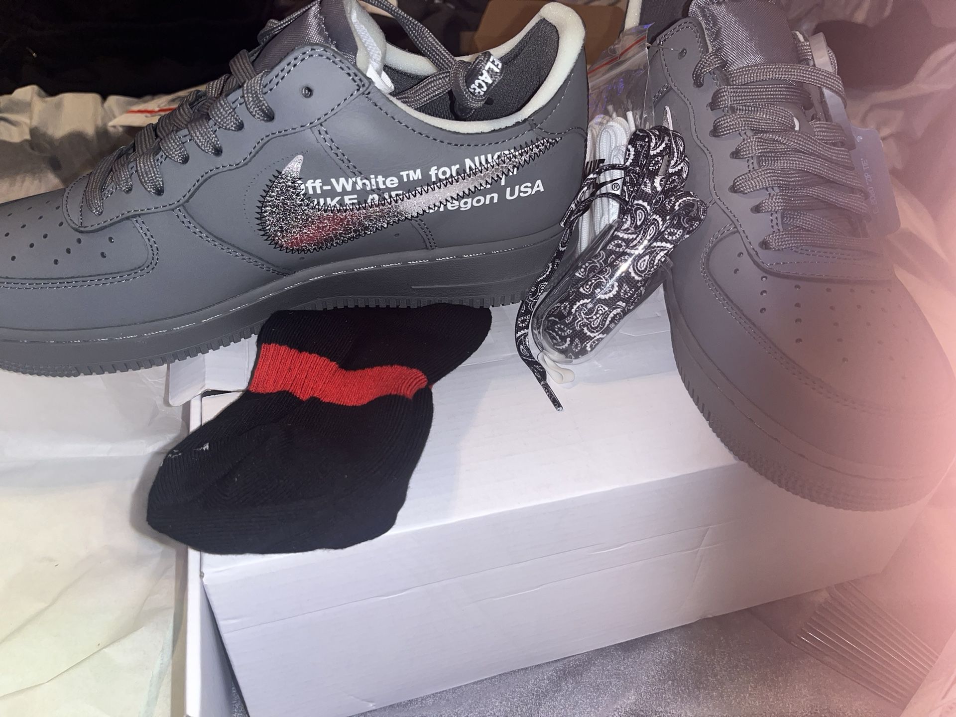 Nike Air Force 1 Off White Ghost Grey