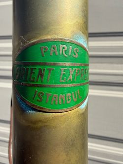 Orient Express Paris Istanbul bronze lamp