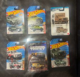 Hot Wheels - Off Road Vehicles 6 car lot