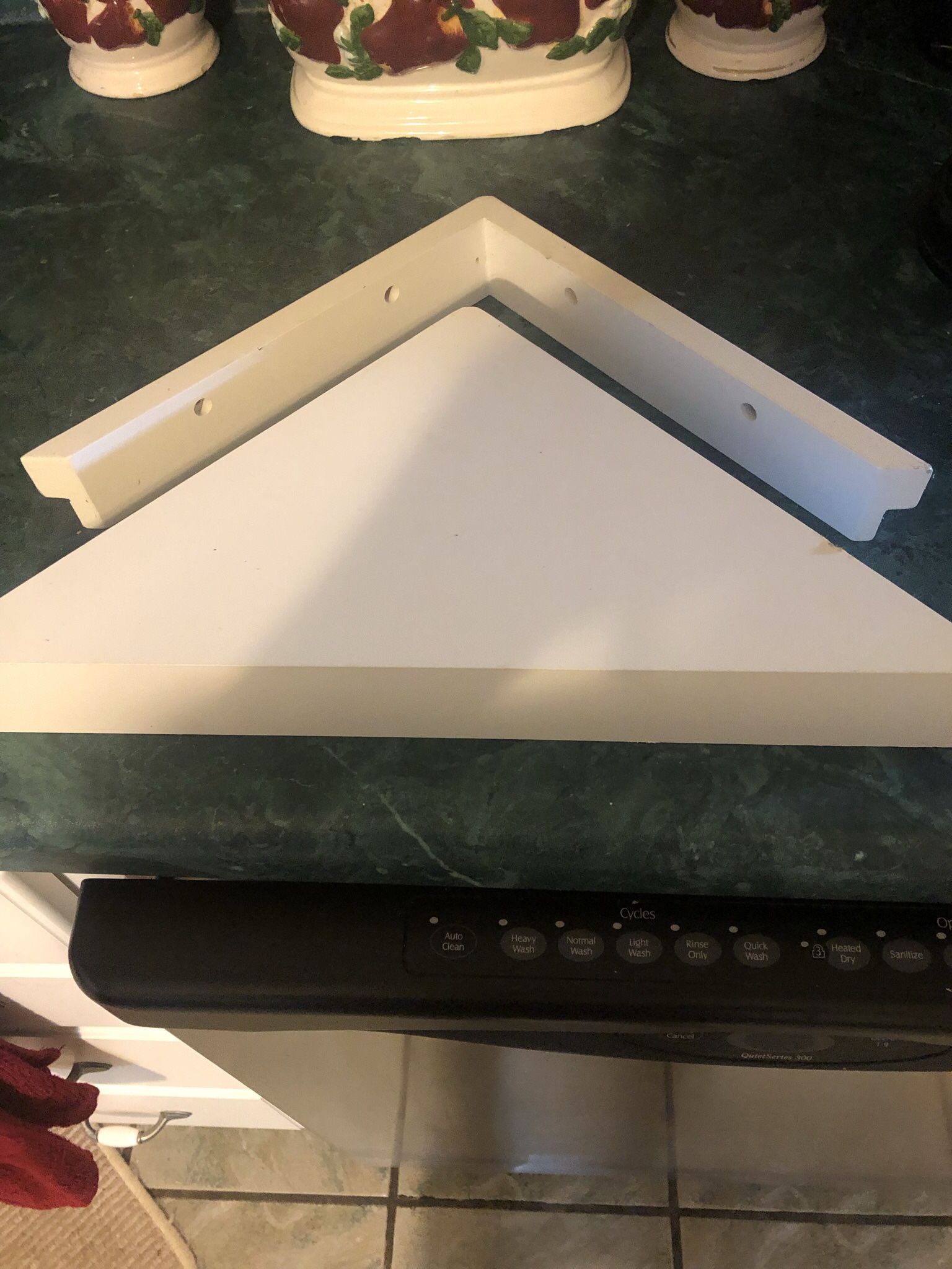 White Corner Shelf