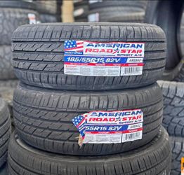 185/55R15 American Set Of 4 New Tires
