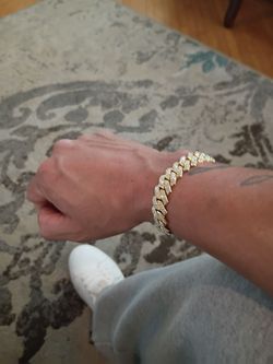 18k Gold plated men,s bracelet