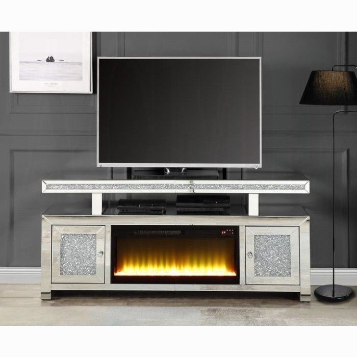 TV STAND WITH FIREPLACE NEW IN BOX 