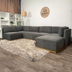 Sectional Modular Cloud Couch with Ottoman - Delivery Available