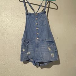 Zara Denim Overalls Size Small 