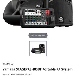 Yamaha Stage Pas System (NEEDS TWEATERS REPLACE)