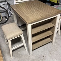 Table With 2 Stools In Very Good Condition