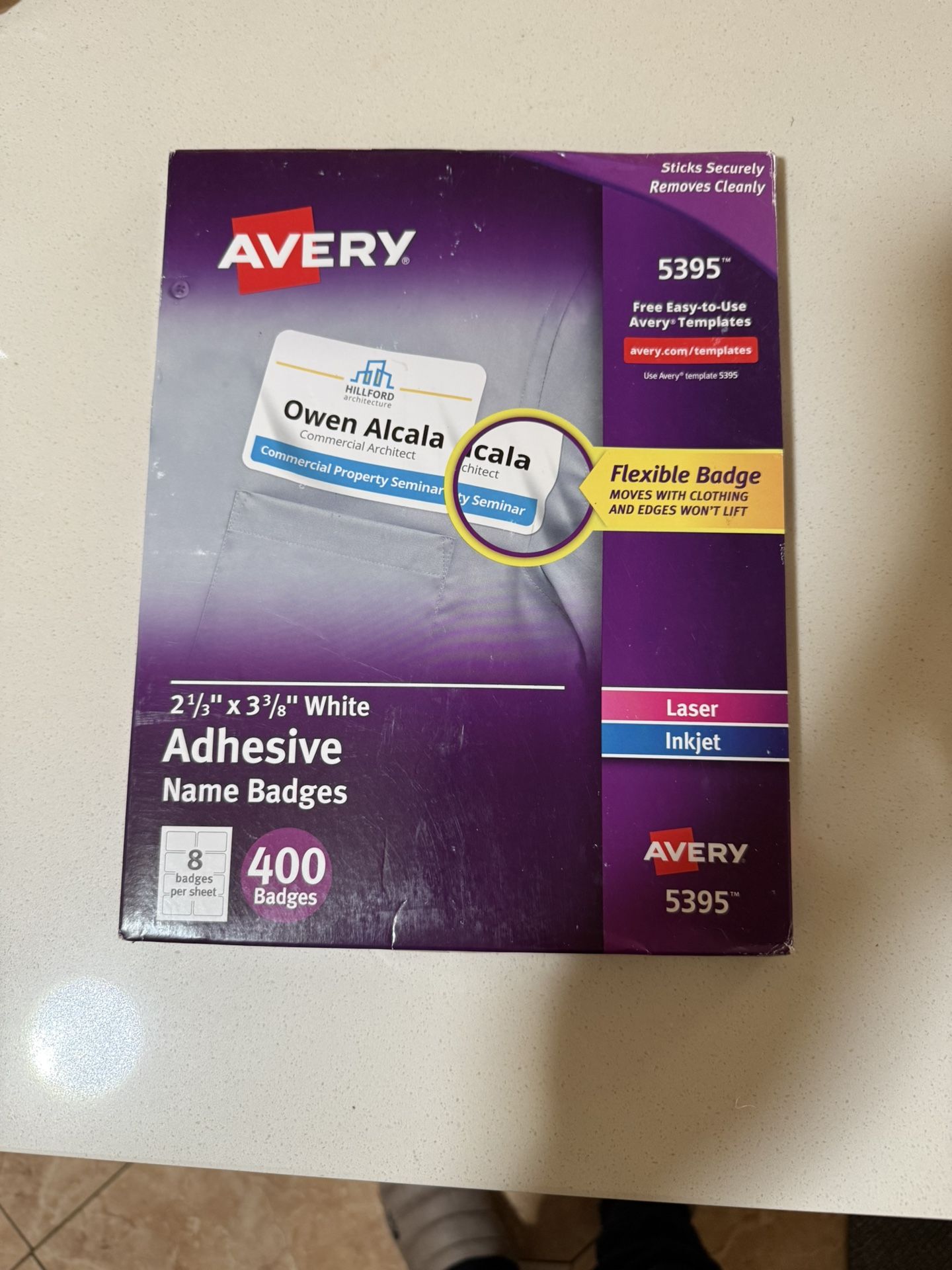 Avery printable name tags (5395)