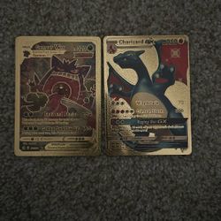 Gengar Vmax And Charizard Gx Gold 