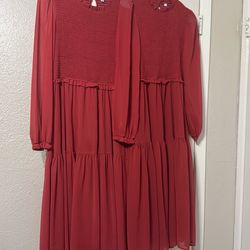 Women long sleeve dress size medium and small