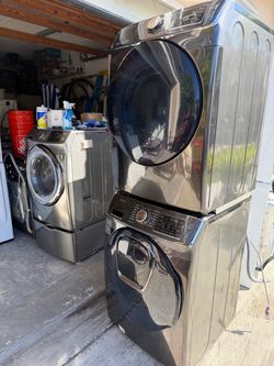 Samsung Washer And Dryer Set 4.5 cu 7.5 cu 3 months warranty delivery and installation available