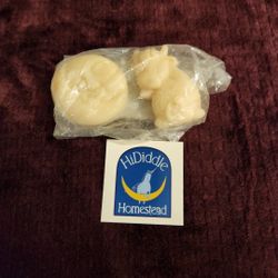 NEW Lotion Bars by HiDiddle Homestead.  All natural ingredients & unscented.  Includes 2 bars; 1 moon & 1 cow.  Lotion bars can be up to 5X more conce