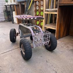 Garden trolley garden seat