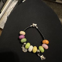Chic Leather Bracelet with  charms perfect Starter for Sale 