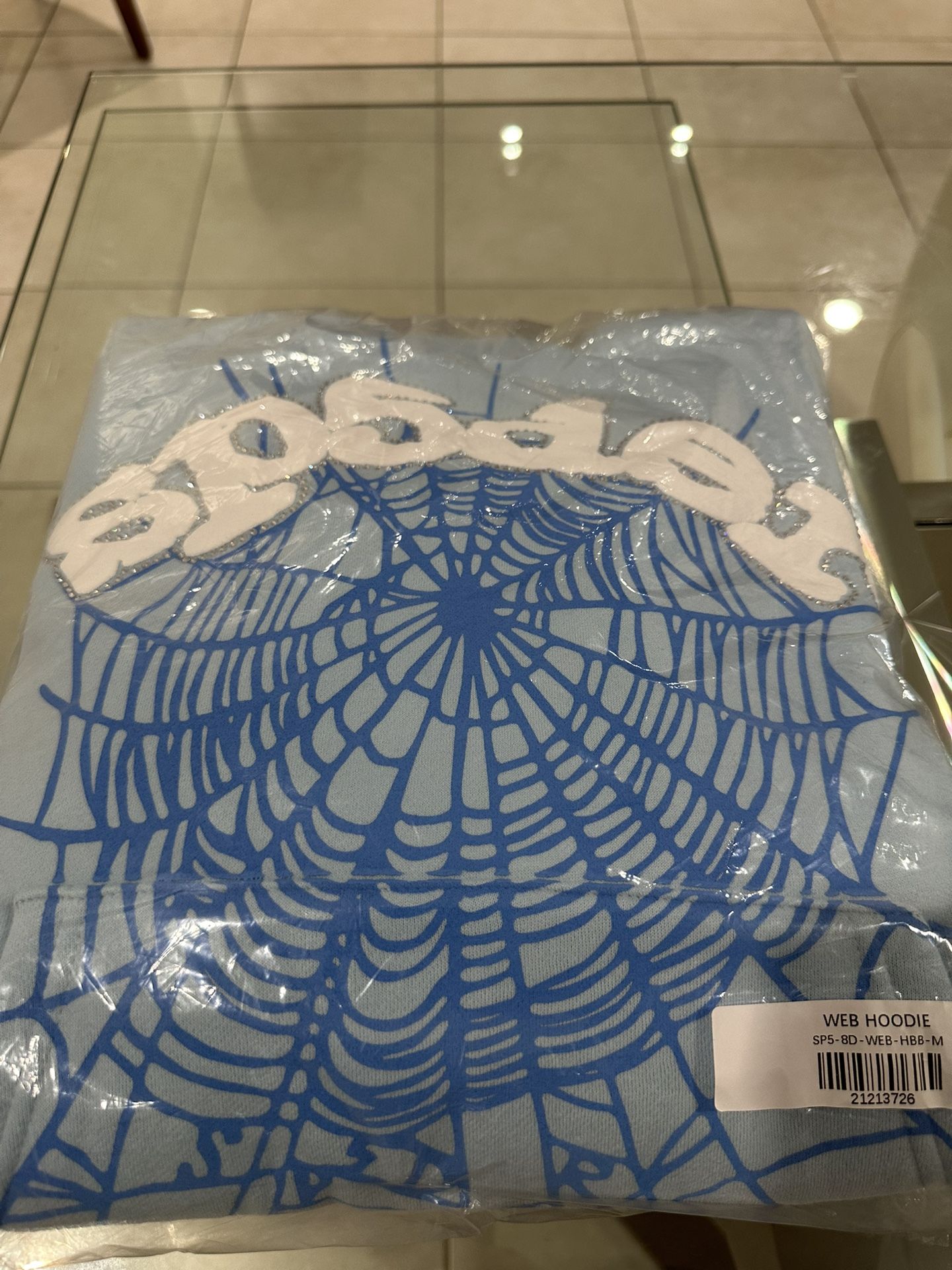 Sky Blue Sp5der Hoodie Best Quality