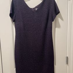 Purple Sequined Ladies Dress - Size 12 (new)