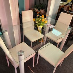 DINING TABLE WITH 4 CHAIRS