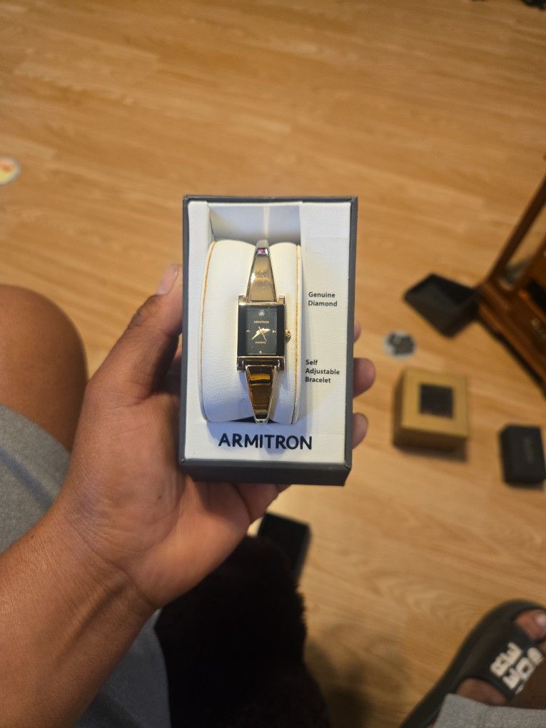 Armitron Women's Diamond-Accented Bangle Watch#3