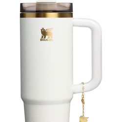 STANLEY| 30 OZ| Quencher Luxe H2.0 FlowState Tumbler | Pale Stone Snakeskin