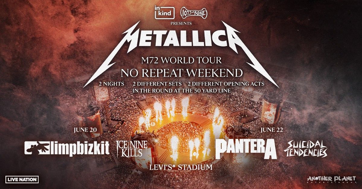 Metallica Tickets 2 Day Tickets