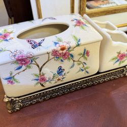 Butterfly Tissue Tooth Brush Holder