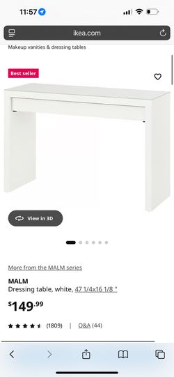 IKEA Malm Vanity