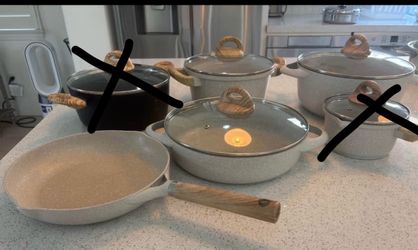Stone-Coated Cookware Set with Lids master class