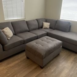 Sectional Sofa With Ottoman