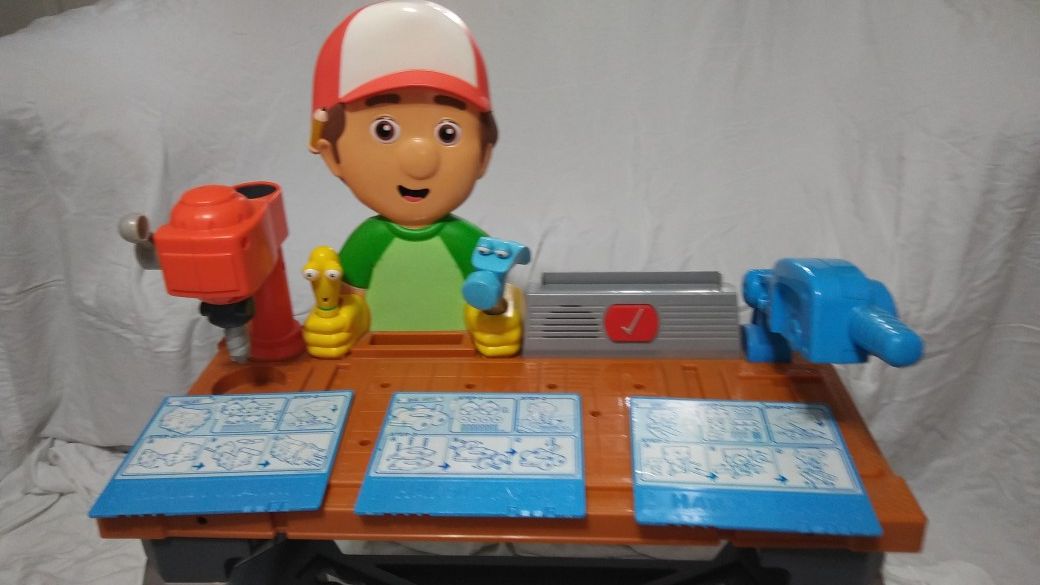 Collectible Disney Fisher-Price Handy Manny's repair shop.