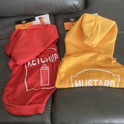 Ketchup & Mustard Sweater Size M For Halloween Costumes For Dogs 