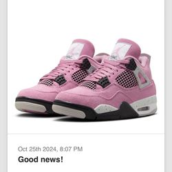 Pink Jordan 4 