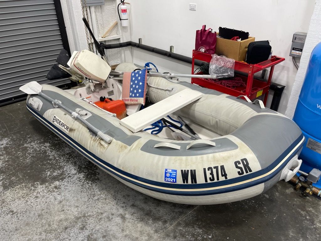 Endeavor Rigid Bottom Dinghy And Motor