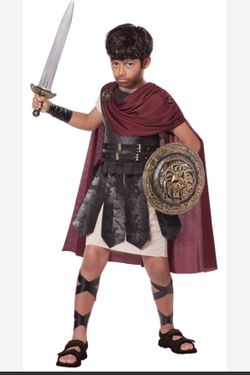 Child Spartan Warrior Costume Large 10/12
