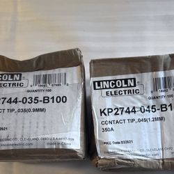 Lincoln KP2744-035-B100 Copper Plus Contact Tip 350A, .035" (100 pack)
