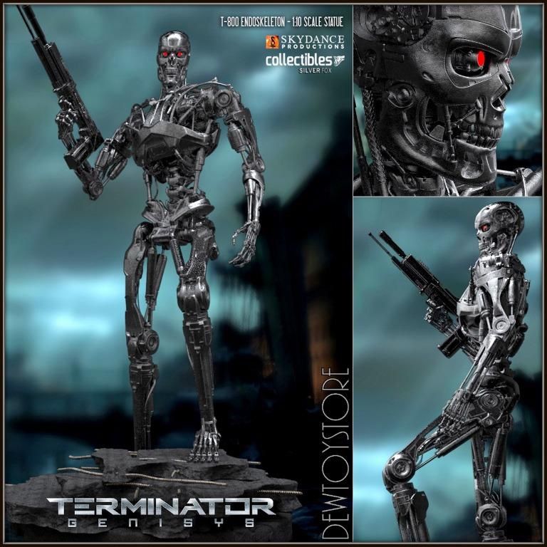 Terminator Collectible Statue Silver Fox SFCSENDO2018 T800 1:10