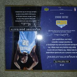 2005 Upper Deck UD PORTRAITS  JULIUS HODGE  ROOKIE  SIGNATURE PORTRAITS 